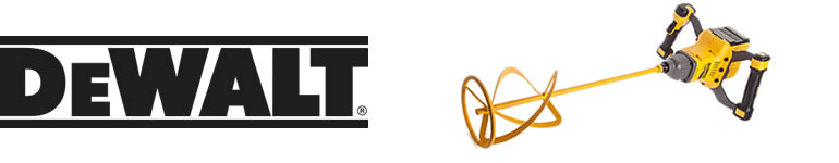 dewalt logo and mixer
