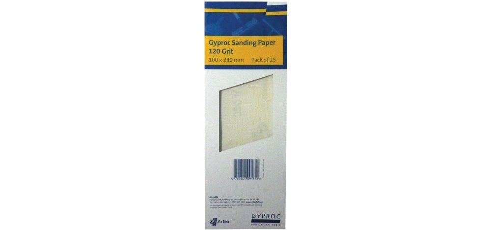 Gyproc 120 Grit Sanding Sheets 25 pack