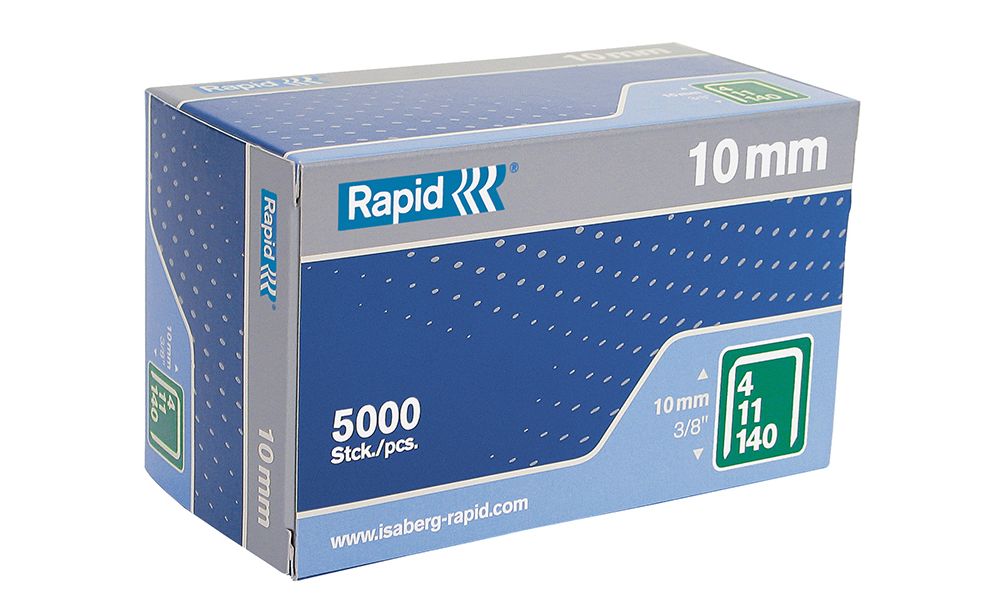 Rapid 10mm Galvanised Staples Box 5000