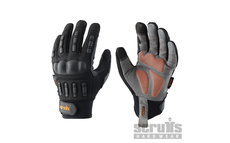scruffs trade shock impact gloves xl