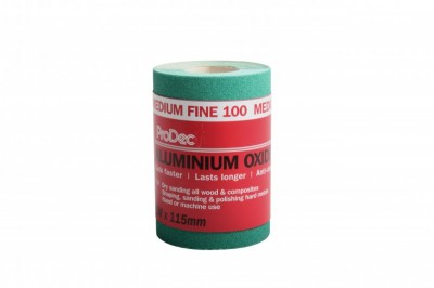 100g Roll of Sand Paper Green 5m