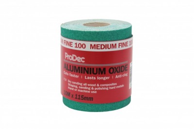 100g Roll of Sand Paper Green 10m
